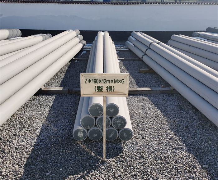鄂尔多斯190×12米钢筋混凝土水泥电线杆